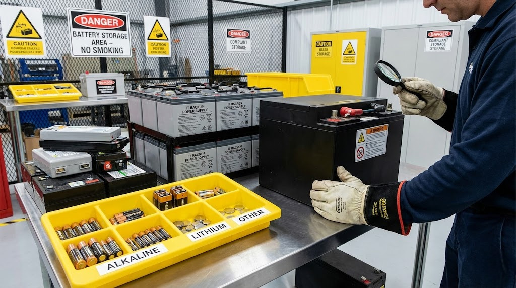 Safe battery disposal services by Earthify UAE