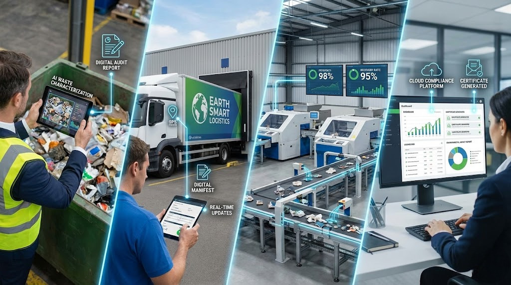 End-to-end waste management process at Earthify